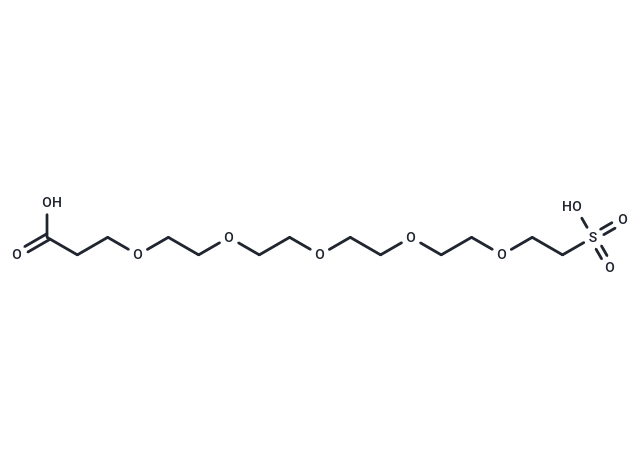 Carboxy-PEG5-sulfonic acid Chemical Structure