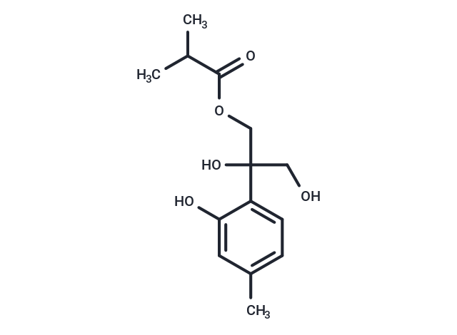 8,9-Dihydroxy-10-isobutyryloxythymol Chemical Structure