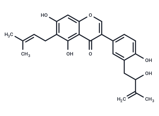 Derrisisoflavone B Chemical Structure