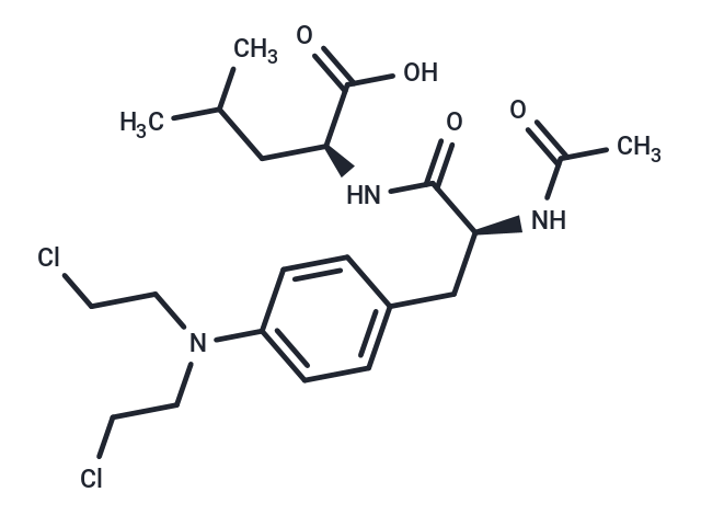 N-Acetylmelphalanylleucine Chemical Structure