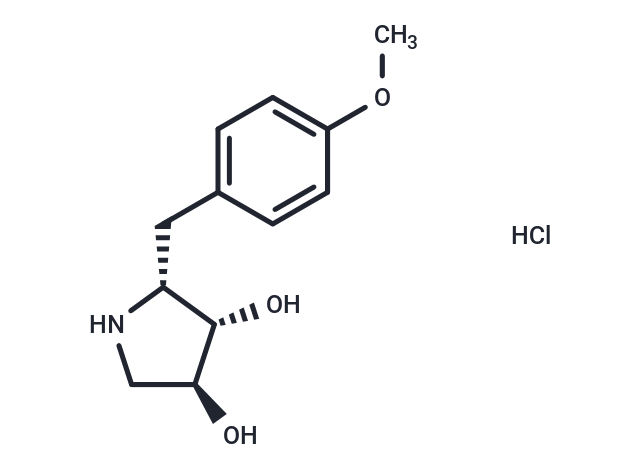 Deacetylanisomycin hydrochloride Chemical Structure