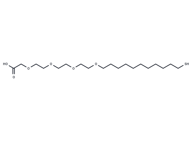 Thiol-C9-PEG4-acid Chemical Structure