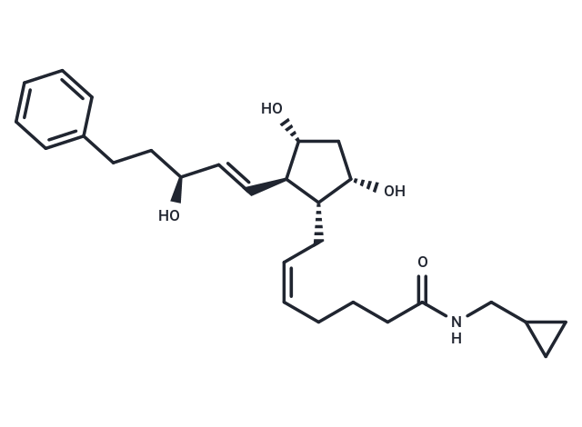 17-phenyl trinor Prostaglandin F2α cyclopropyl methyl amide Chemical Structure