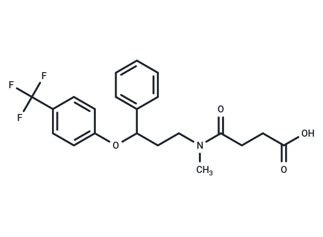 Fluoxetine succinate ester Chemical Structure