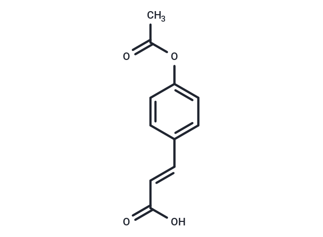 4-Acetoxycinnamic acid Chemical Structure