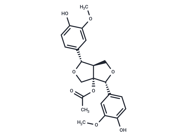 8-Acetoxypinoresinol Chemical Structure