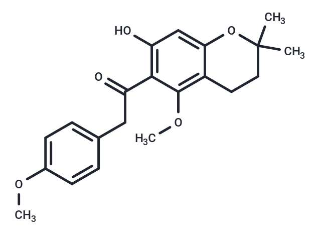 Dihydrorobustic deoxybenzoin Chemical Structure