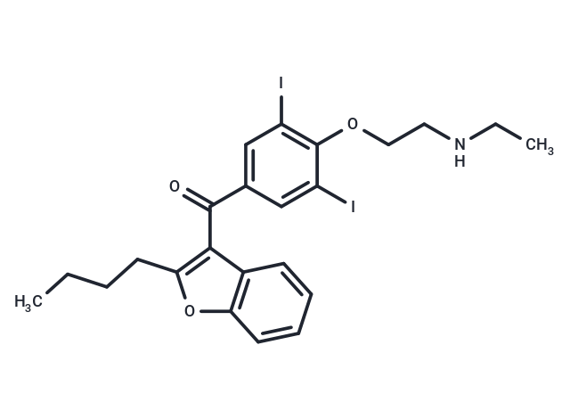 Desethylamiodarone Chemical Structure