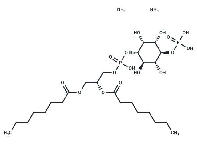 PtdIns-(4)-P1 (1,2-dioctanoyl) (ammonium salt) Chemical Structure