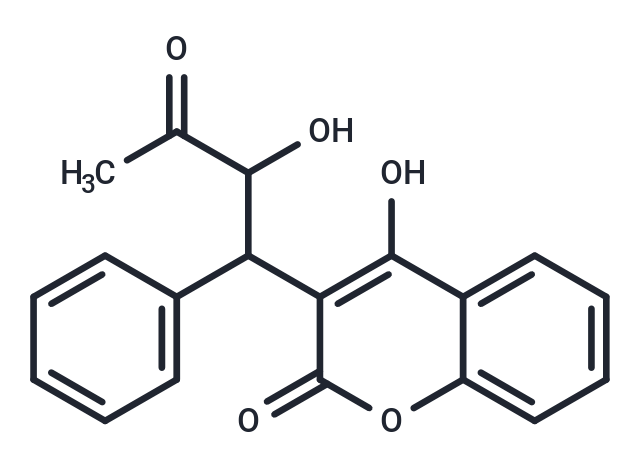 10-hydroxy Warfarin Chemical Structure