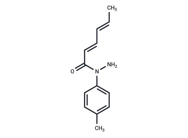 Sorbic acid, 1-p-tolylhydrazide Chemical Structure