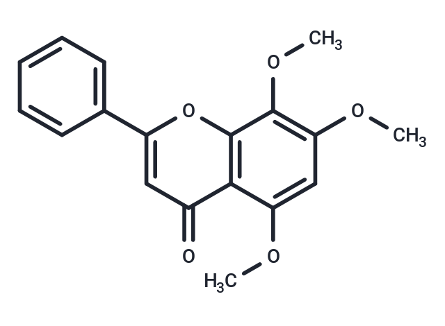 5,7,8-Trimethoxyflavone Chemical Structure