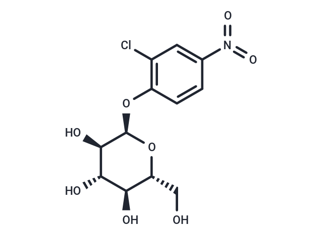 2-Chloro-4-nitrophenyl-α-D-glucopyranoside Chemical Structure