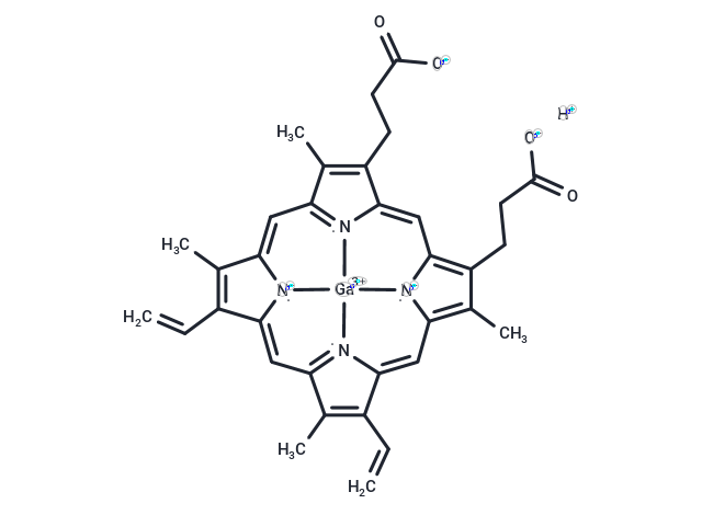 Ga(III) protoporphyrin IX Chemical Structure