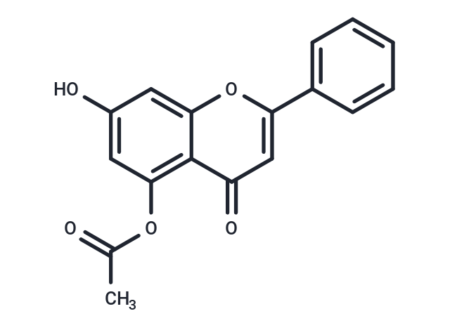 5-Acetoxy-7-hydroxyflavone Chemical Structure