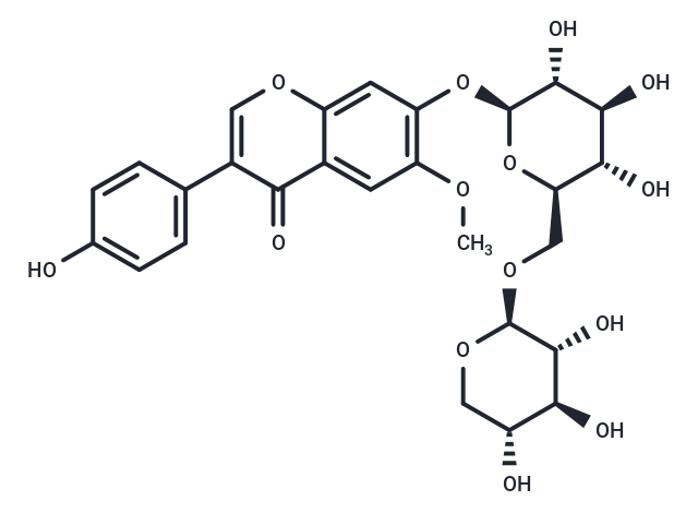 6''-O-xylosyl-glycitin Chemical Structure
