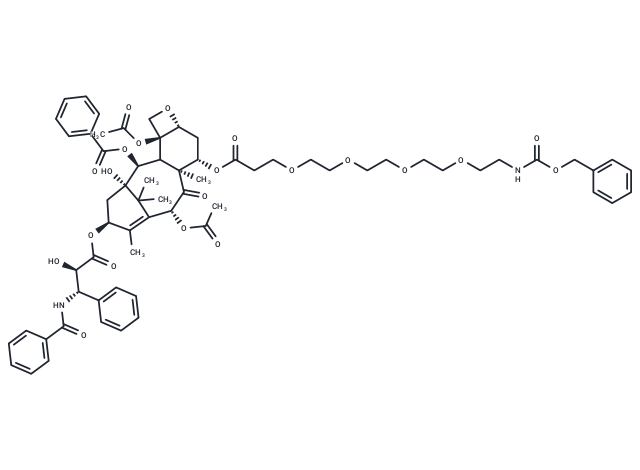 7-O-(Cbz-N-amido-PEG4)-paclitaxel Chemical Structure