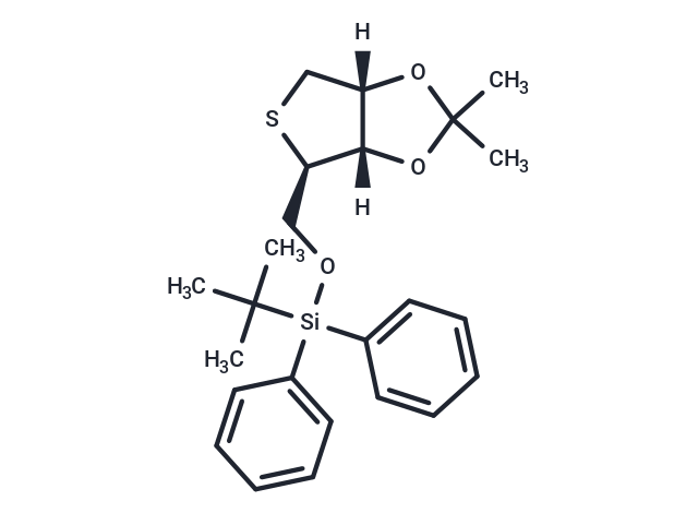 1,4-Anhydro-2,3-O-isopropylidene-5-O-t-butyldiphenylsilyl-4-thio-D-ribitol Chemical Structure