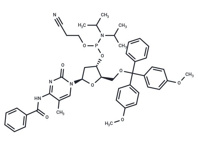 DMT-5Me-dC(Bz)-CE Phosphoramidite Chemical Structure