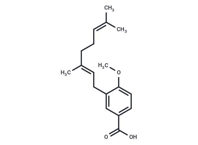 3-Geranyl-4-methoxybenzoic acid Chemical Structure