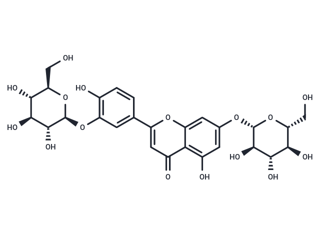 Luteolin-3',7-di-O-glucoside Chemical Structure