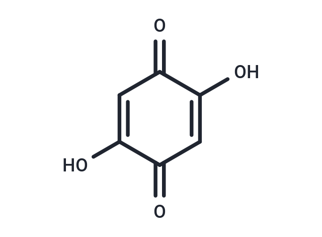 2,5-Dihydroxy-1,4-benzoquinone Chemical Structure