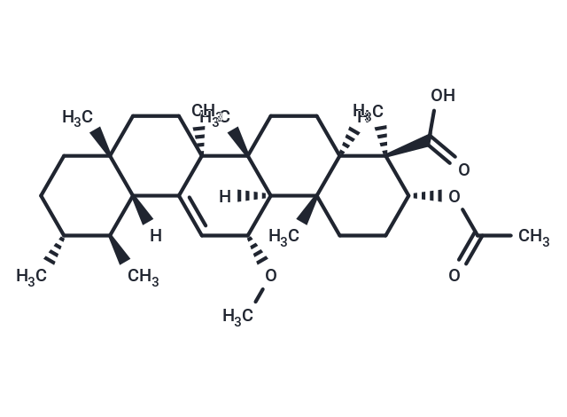 Acetyl 11α-methoxy-β-boswellic Acid Chemical Structure