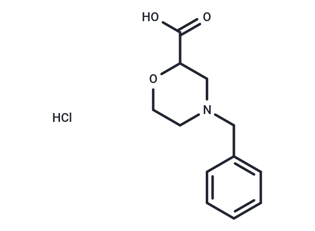 4-Benzyl-2-carboxymorpholine hydrochloride Chemical Structure