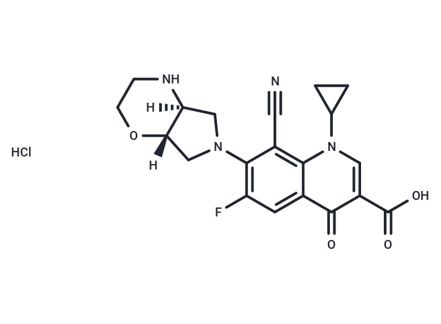 Finafloxacin hydrochloride Chemical Structure