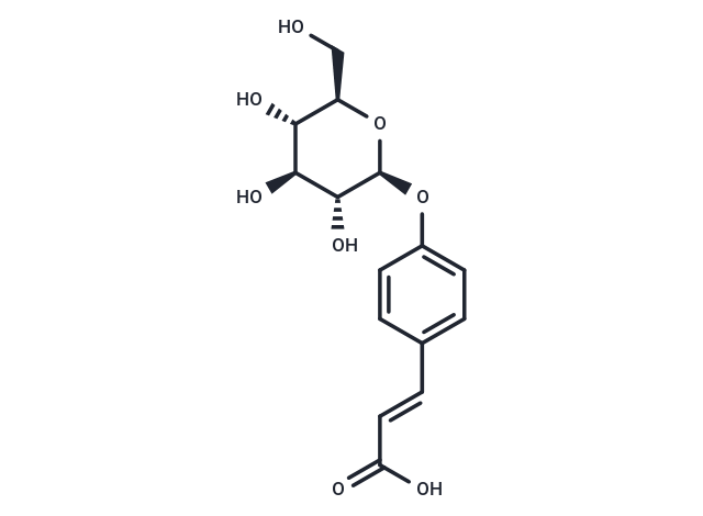 4-O-D-Glucopyranosyl-p-coumaric acid Chemical Structure