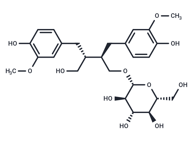 Secoisolariciresinol monoglucoside Chemical Structure