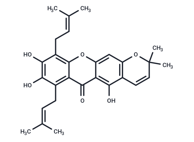Butyraxanthone B Chemical Structure