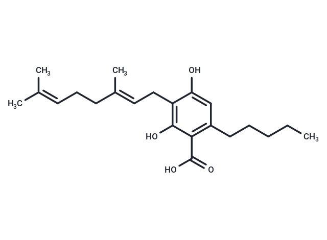 Cannabigerolic acid Chemical Structure