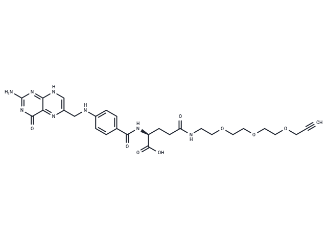 Folate-PEG3-alkyne Chemical Structure
