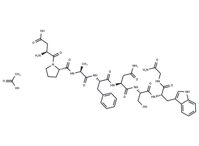 Leucokinin I acetate Chemical Structure