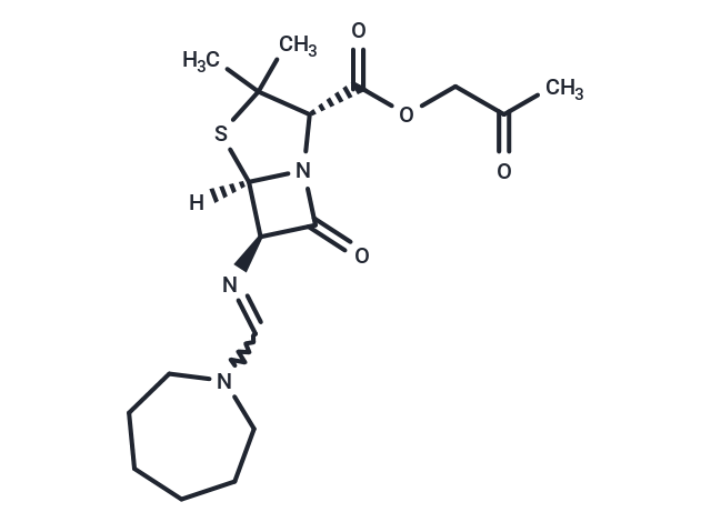 Amdinocillin methylacetate Chemical Structure