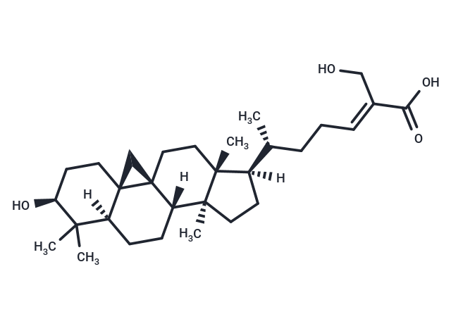 27-Hydroxymangiferolic acid Chemical Structure