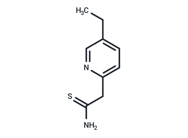 2-Pyridineacetamide, 5-ethylthio- Chemical Structure