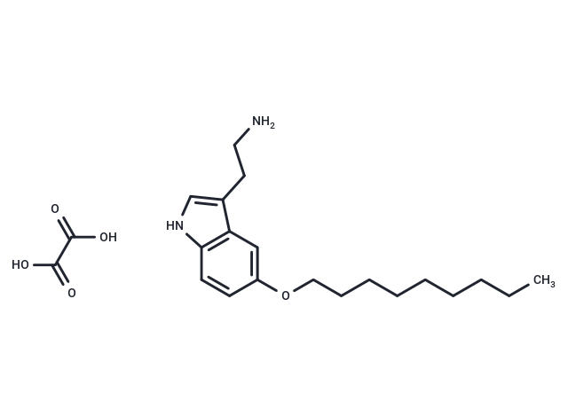 5-Nonyloxytryptamine oxalate Chemical Structure