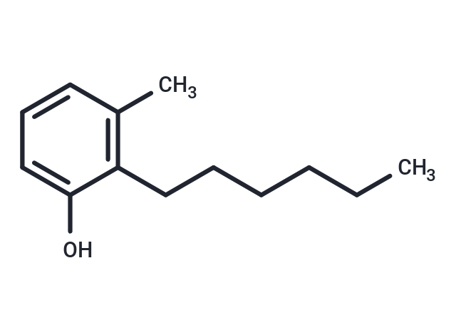 2-Hexyl-m-cresol Chemical Structure
