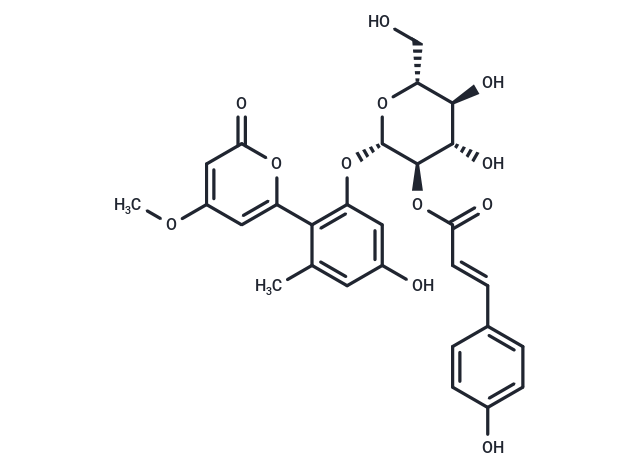 Aloenin-2'-p-coumaroyl ester Chemical Structure