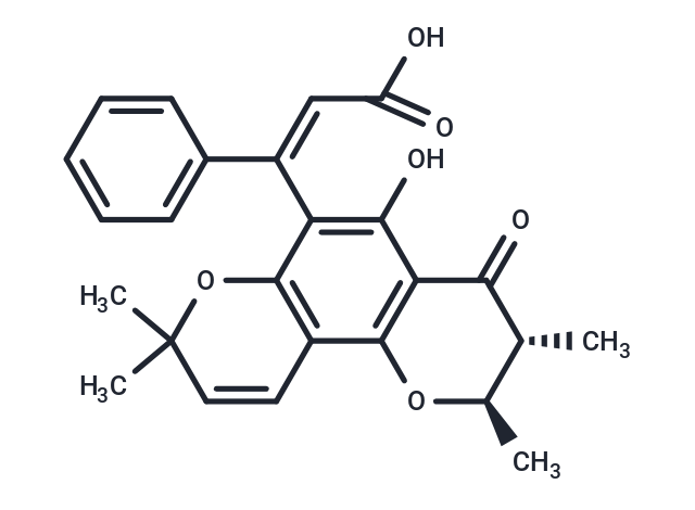 Calophyllic acid Chemical Structure