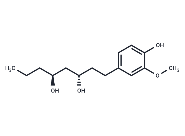 (3S,5S)-[4]-Gingerdiol Chemical Structure
