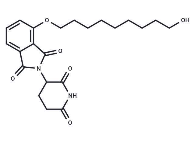 2-(2,6-dioxopiperidin-3-yl)-4-((9-hydroxynonyl)oxy)isoindoline-1,3-dione Chemical Structure