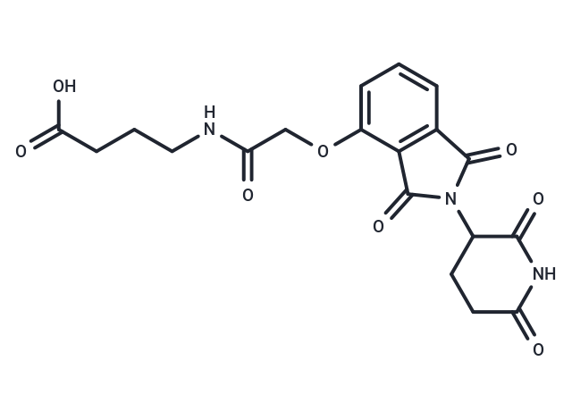 Thalidomide-O-amido-C3-COOH Chemical Structure