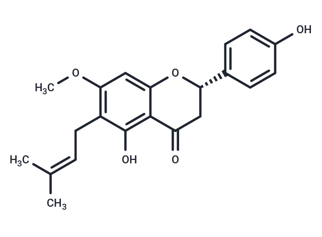 7-O-Methyl-6-Prenylnaringenin Chemical Structure