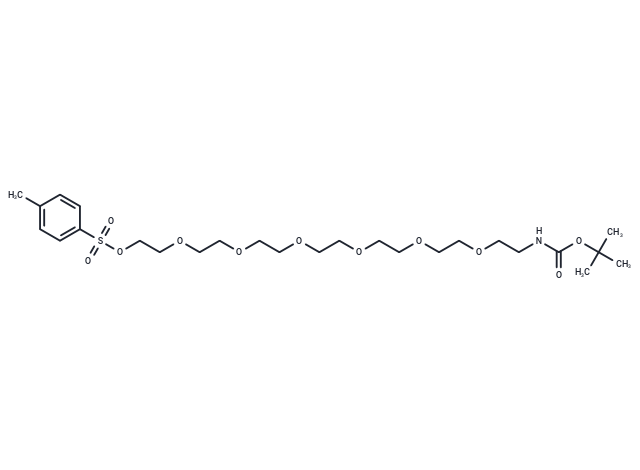 Boc-NH-PEG7-Tos Chemical Structure