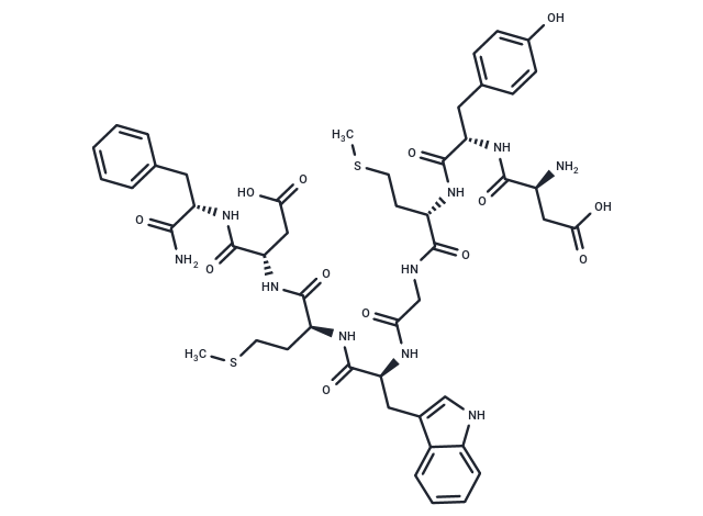Cholecystokinin Octapeptide, desulfated Chemical Structure