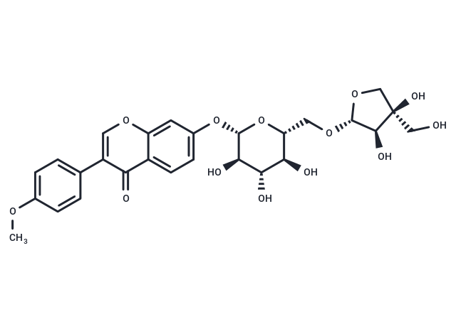 Formononetin, 7-O-[?-D-Apiofuranosyl-(1?6)-?-D-glu Chemical Structure