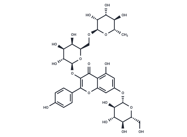 Kaempferol-3-O-robinoside-7-O-glucoside Chemical Structure
